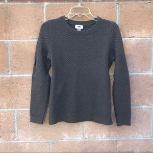 Dark Grey Chevron Sweater